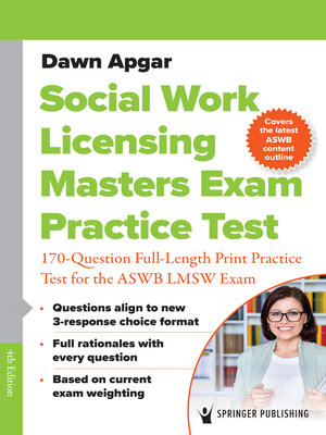 cover image of Social Work Licensing Masters Exam Practice Test